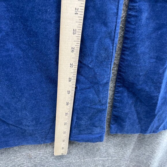 Lilly Pulitzer Pants Womens 10 Blue Corduroy Cotton Spandex Tropical Waist Trim - Picture 4 of 10